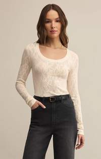 Tibi Scoop Mesh Sweater Crystal