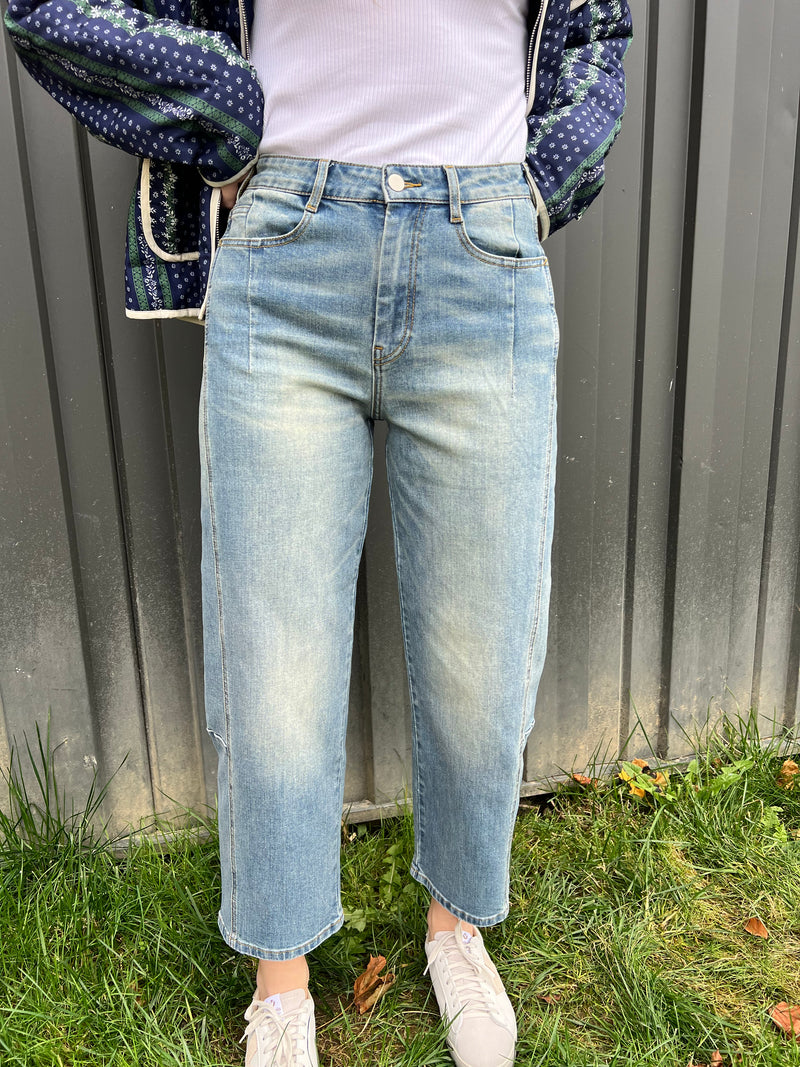 Denim Barrel Pant