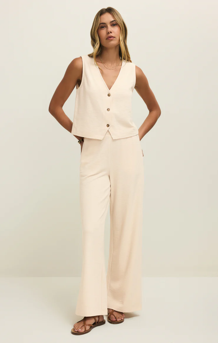 Andre Wide Leg Pant Whisper White
