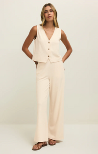 Andre Wide Leg Pant Whisper White