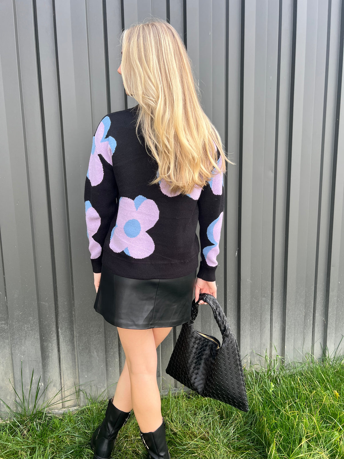 Bold Flower Sweater