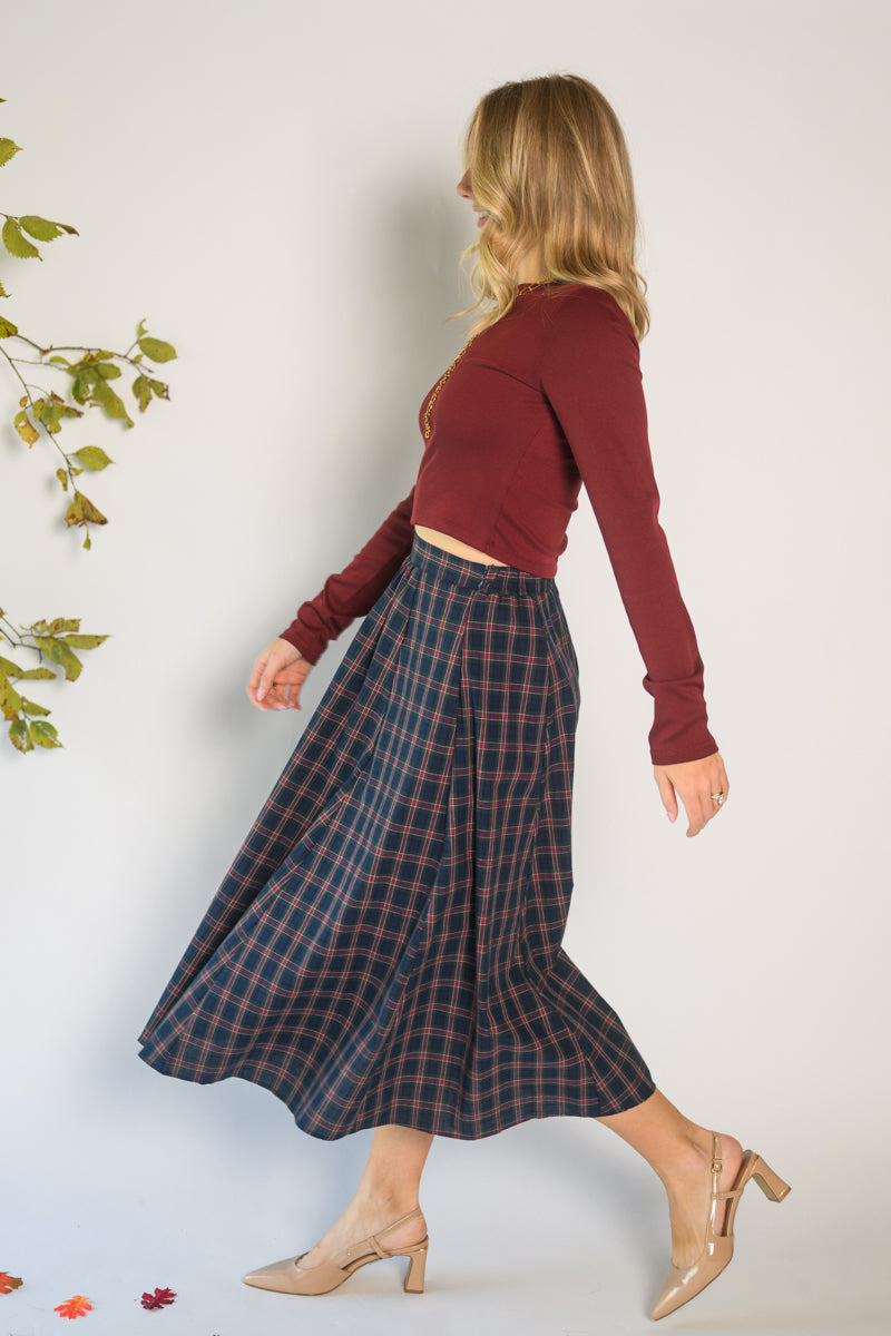 Plaid to Meet You Skirt