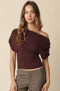 Carina Draped One Shoulder Top