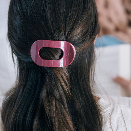 Wild Side Small Flat Round Hair Clip