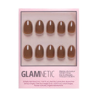 Chocolate Brown Press-On Nails | Fall Solids | Short Oval