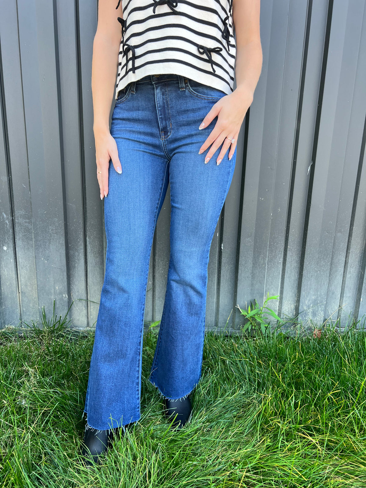 Macey Mid Rise Bootcut Jean