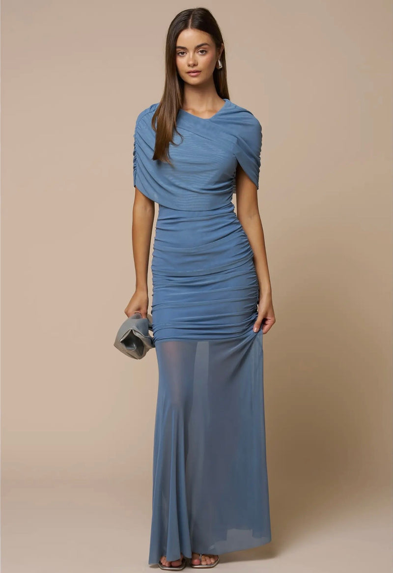 Lala Layered Mesh Maxi Dress