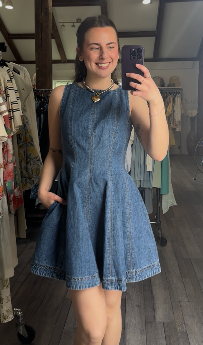 The Denim Dusty Trail Darling Dress