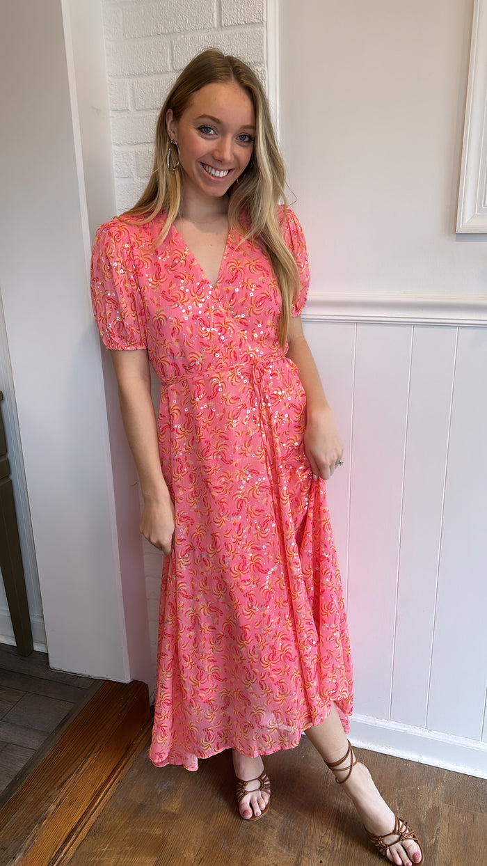 Lola’s Pink Lemonade Wrap Dress