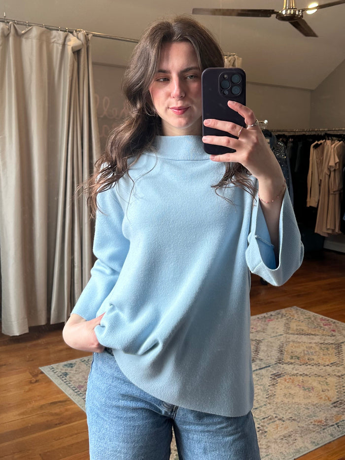 Blue Skies Mock Sweater