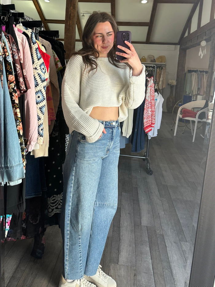 Just Black Barrel Jeans