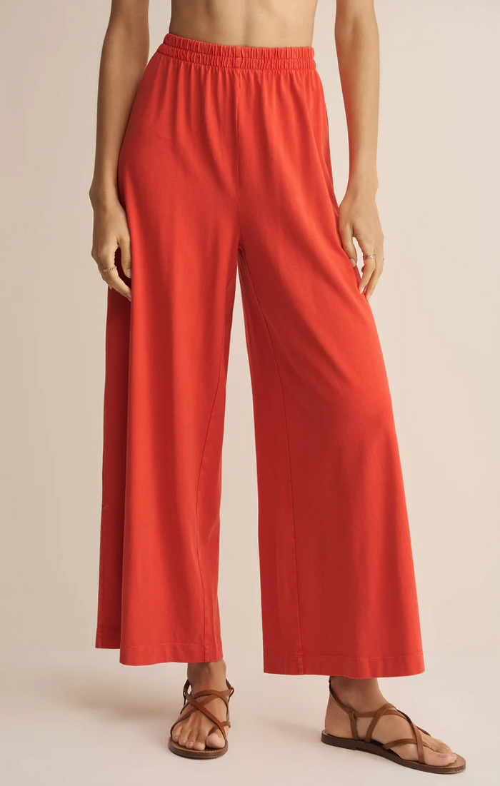 Scout Jersey Crop Flare Pant Lychee