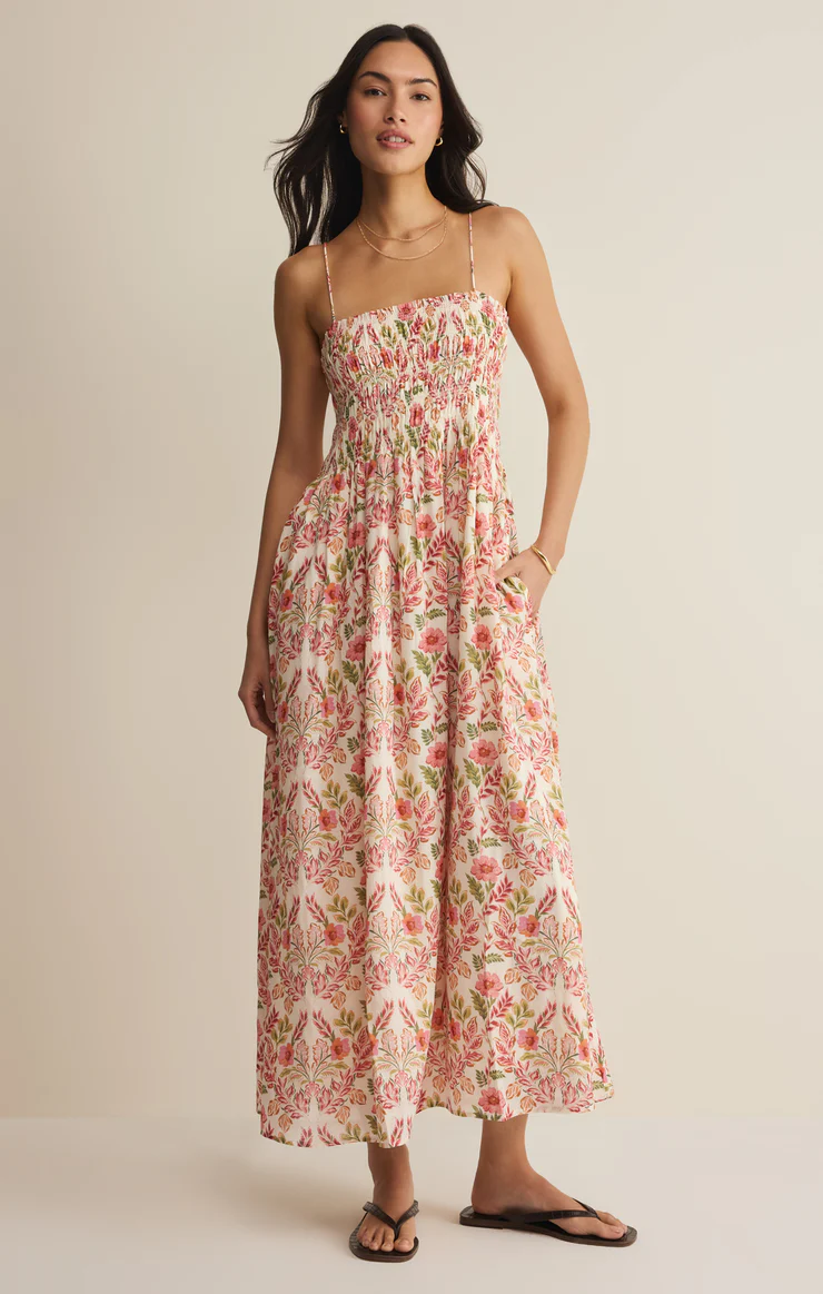 Cornelia Ami Floral Midi Dress Multi