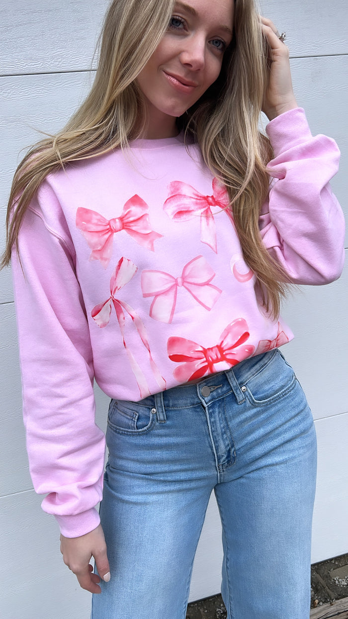 Pink Bows Sweatshirt