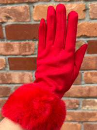 Felicity Faux Fur Cuff Gloves