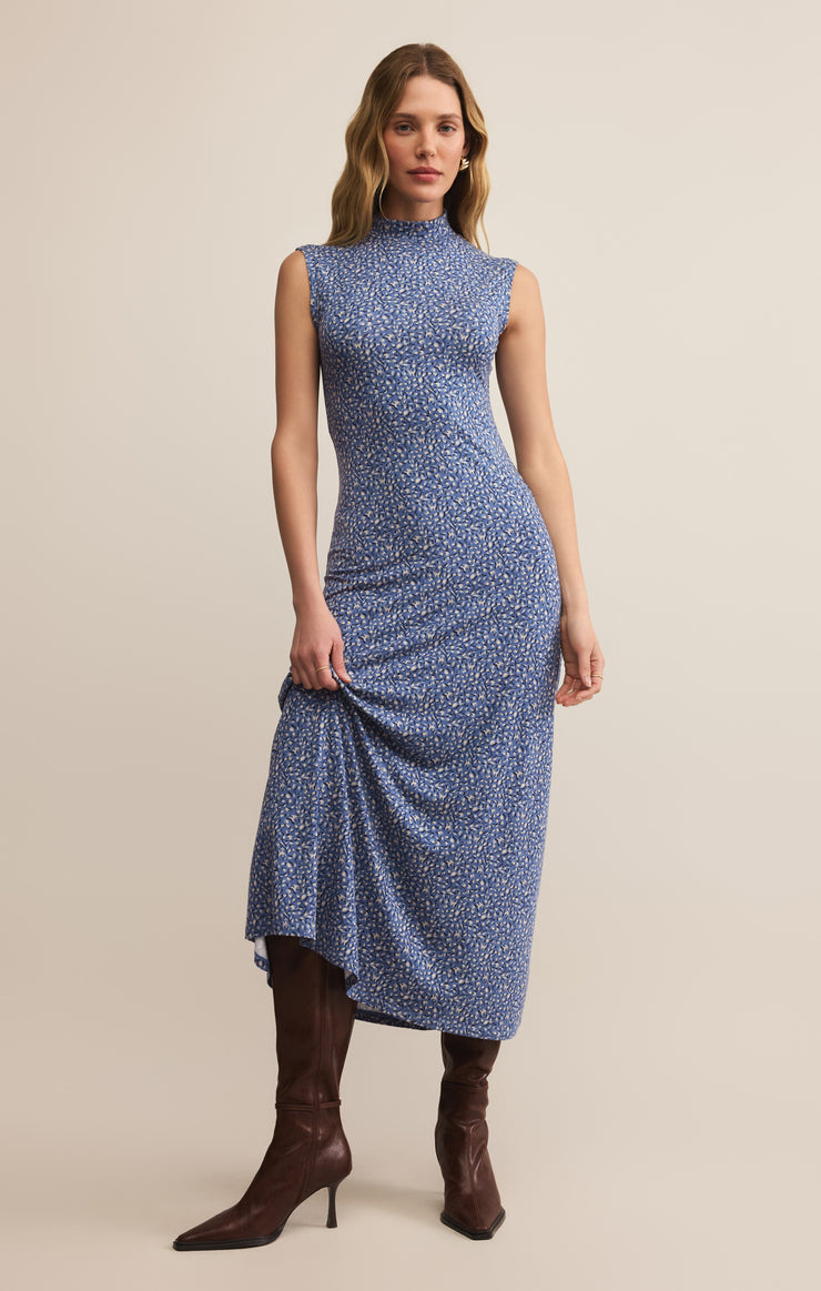 Seraphina Aspen Midi Dress Blue