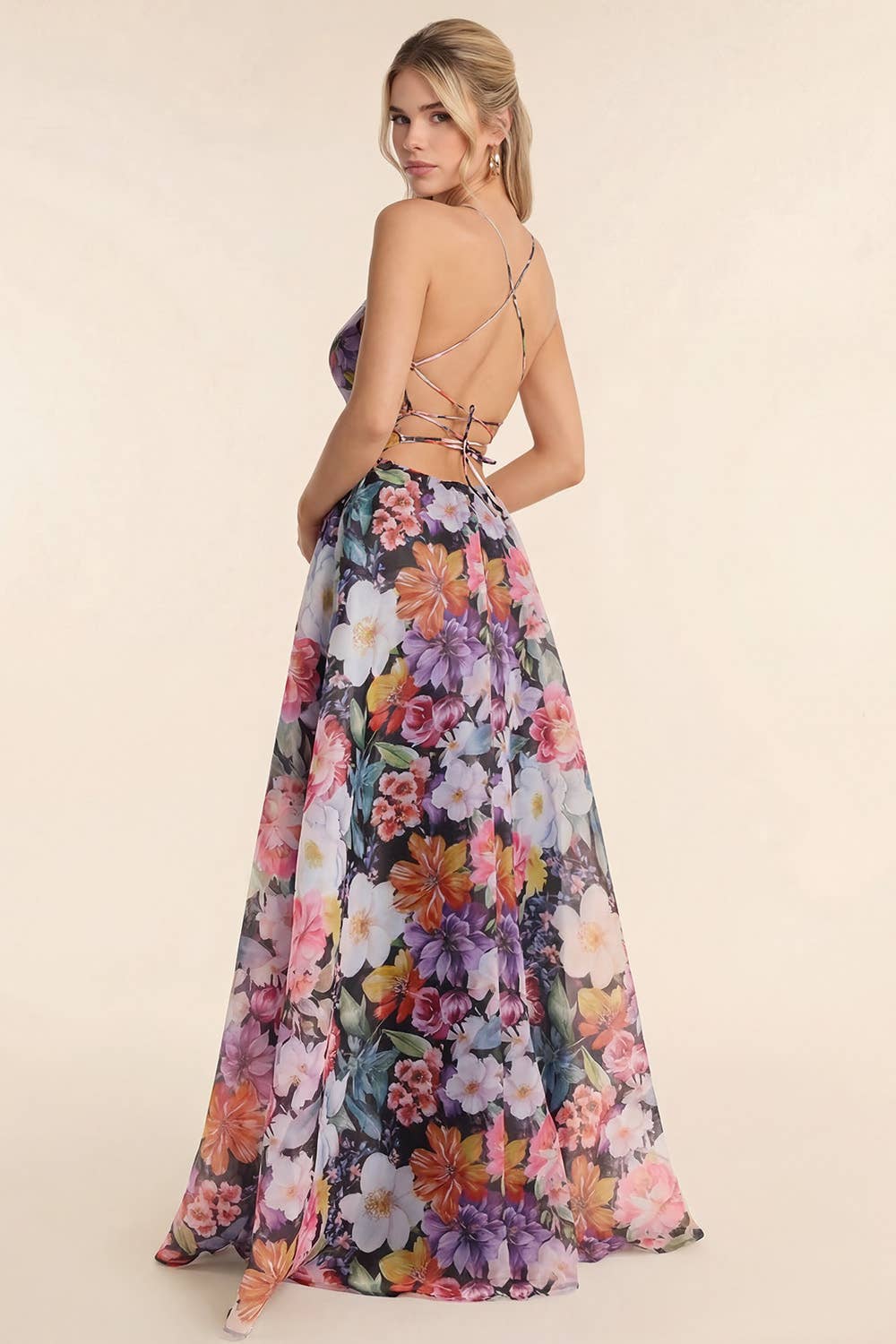 Alexandra Organza Floral Dress