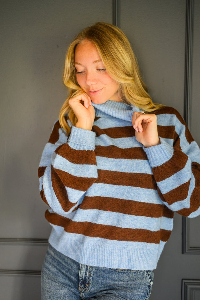 Sky & Spice Stripe Sweater