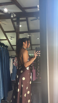 Vivian Halter Neck Polka Dot Dress