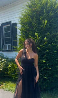 Oscar One Shoulder Tulle Maxi Dress