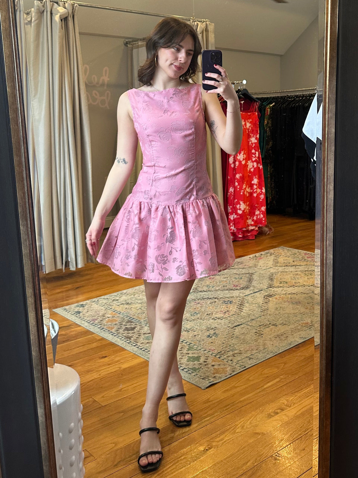 Alden Pink Floral Dress