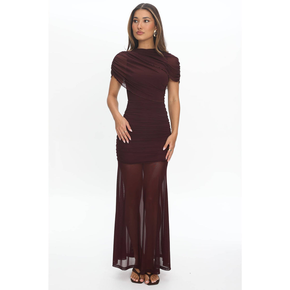 Madison Sheer Overlay Dress