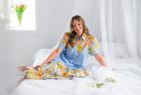 Sky Petal Charm Skirt & Shirt Set