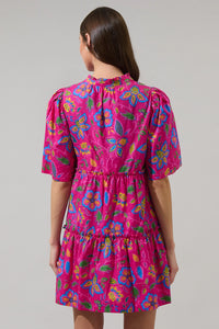 Dixie Split Neck Shift Dress