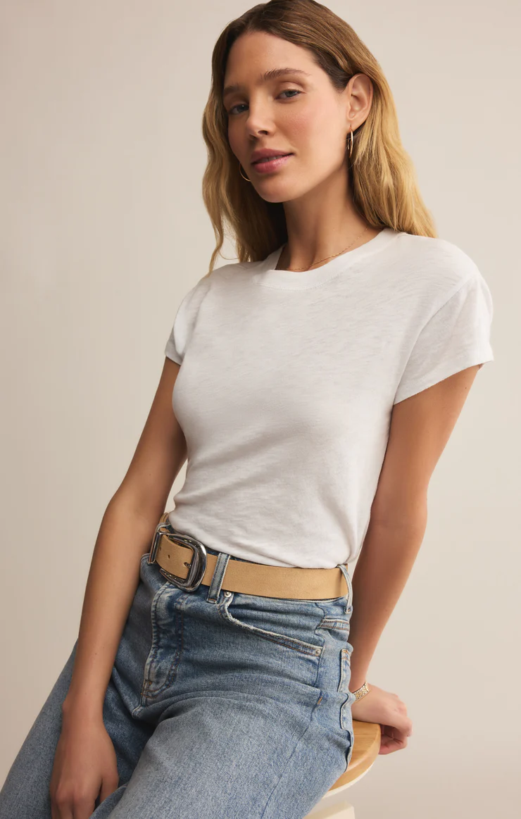Modern Slub Tee White