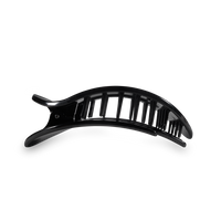 Round Flat Hair Clip | Small | Jet Black