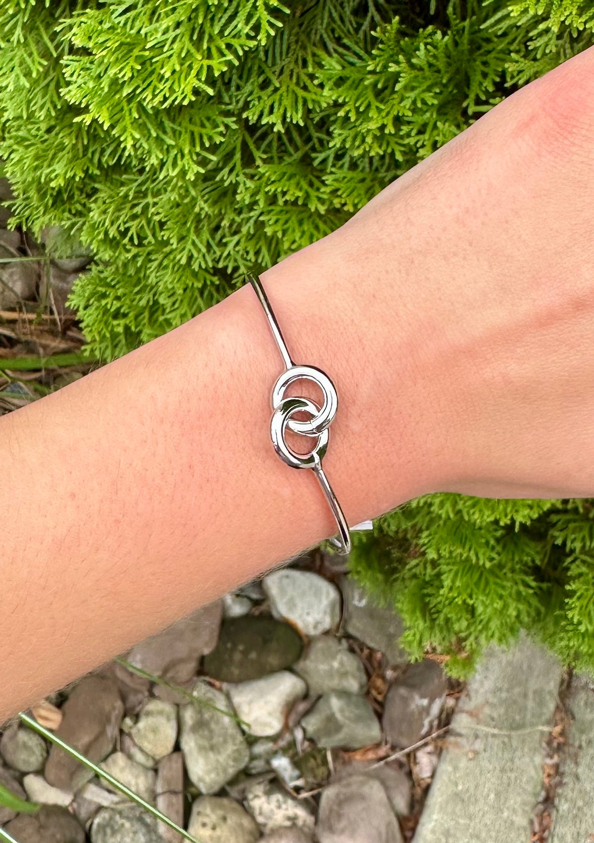 Knotted Bracelet Rhodium