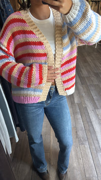Melanie Multi Stripe Cardigan