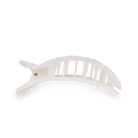 Round Flat Hair Clip | Medium | Coconut White
