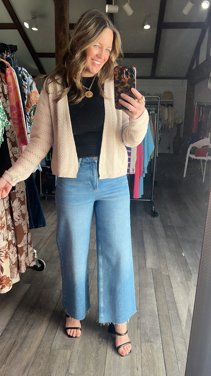 Sandy Toes Crochet Cardigan