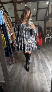 Fawning For Floral Tiered Dress