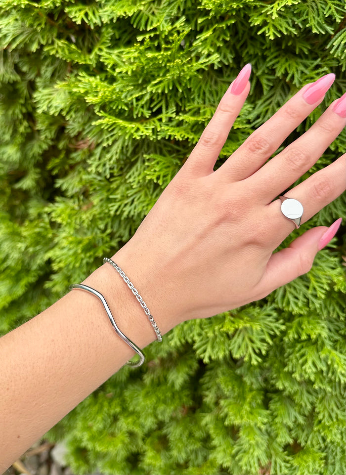 Cha Cha Chain Cuff Rhodium