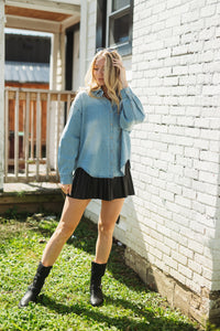 Hudson Light Denim Button Down Shirt