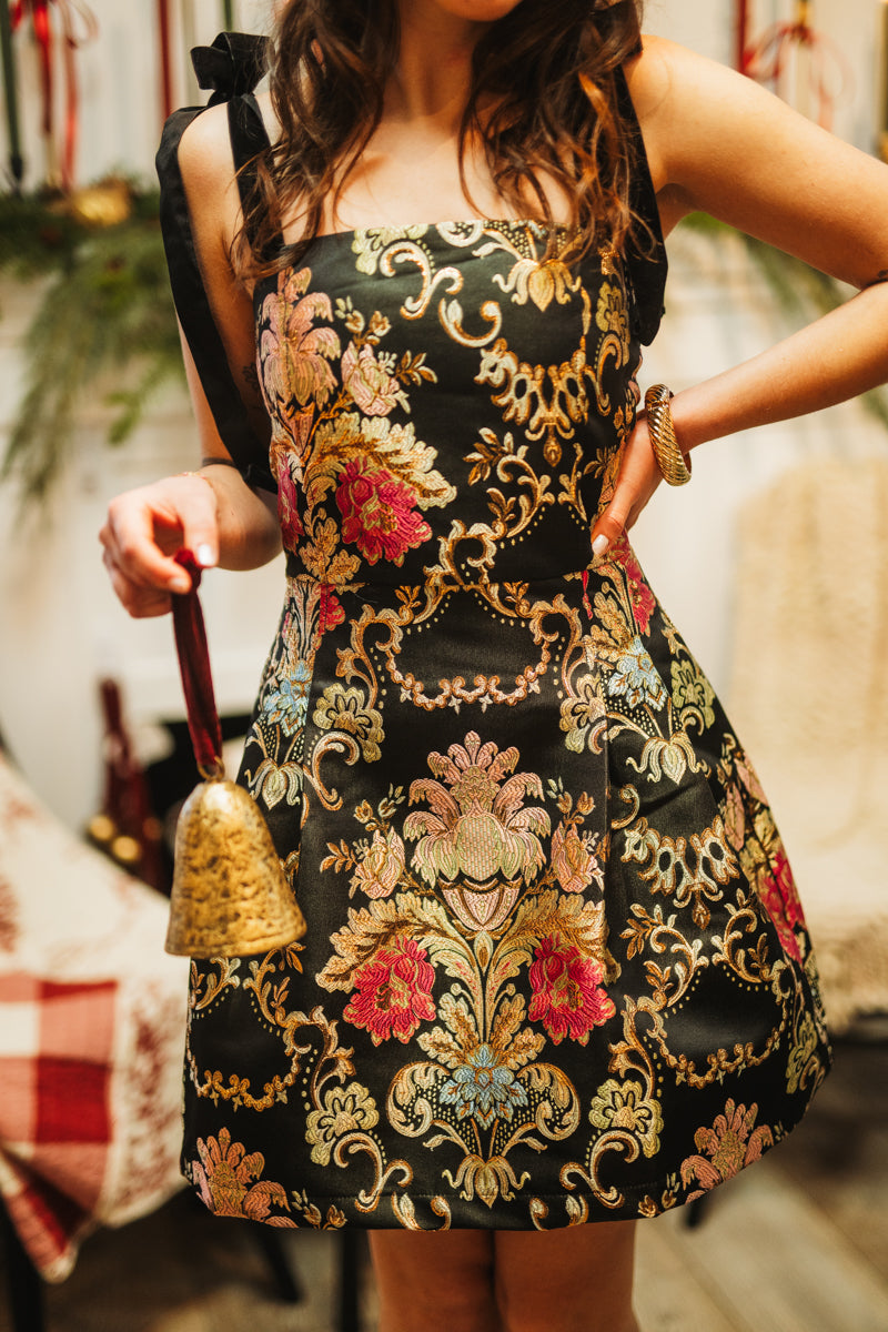 Blair’s Birthday Jacquard Fit & Flare Dress