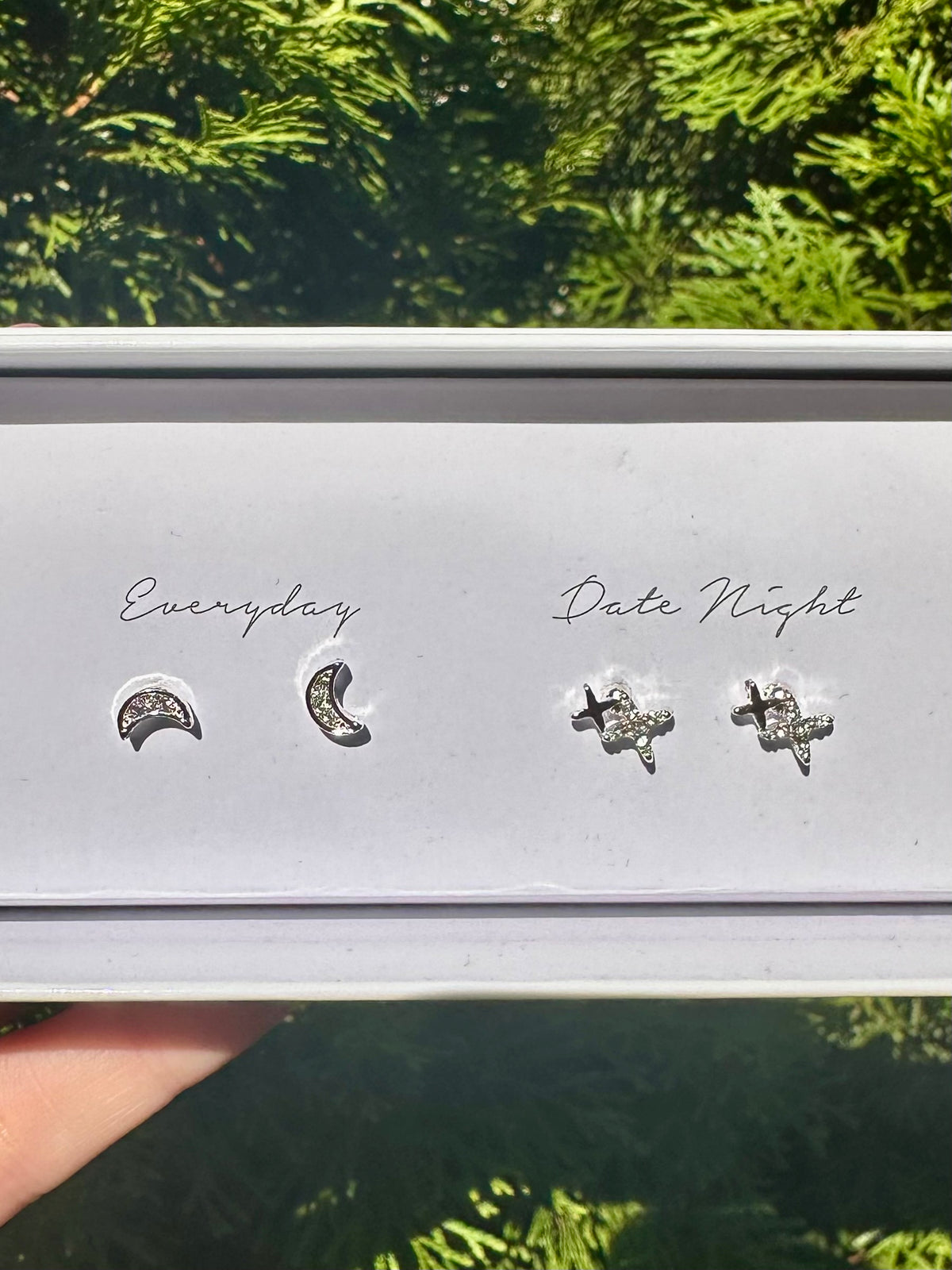 Silver Box Set 5 Earrings