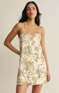 Maude Tiki Tide Mini Dress Island Coconut