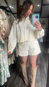 Rope Floral Shorts