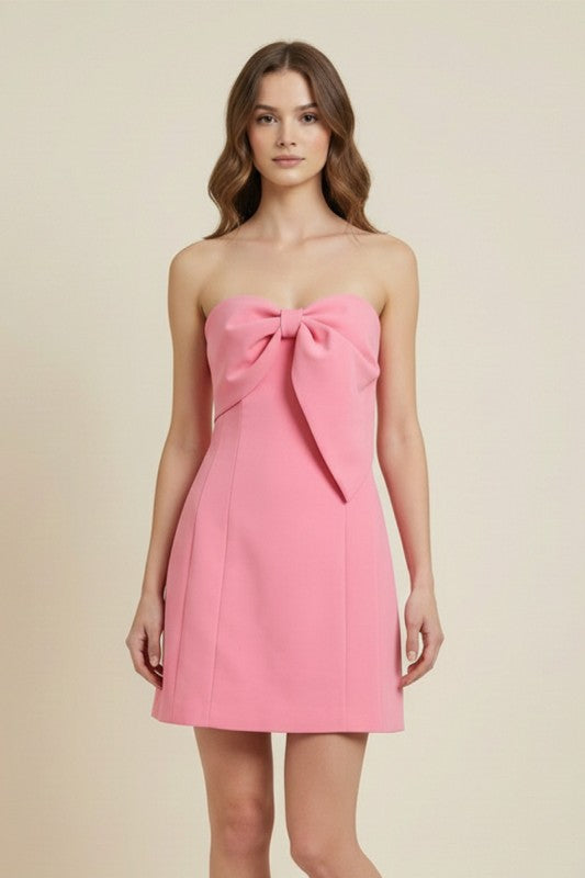 Roxy Girl Bow Mini Dress