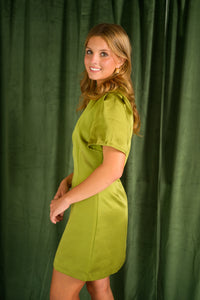 Golden Olive Cloud Dream Dress