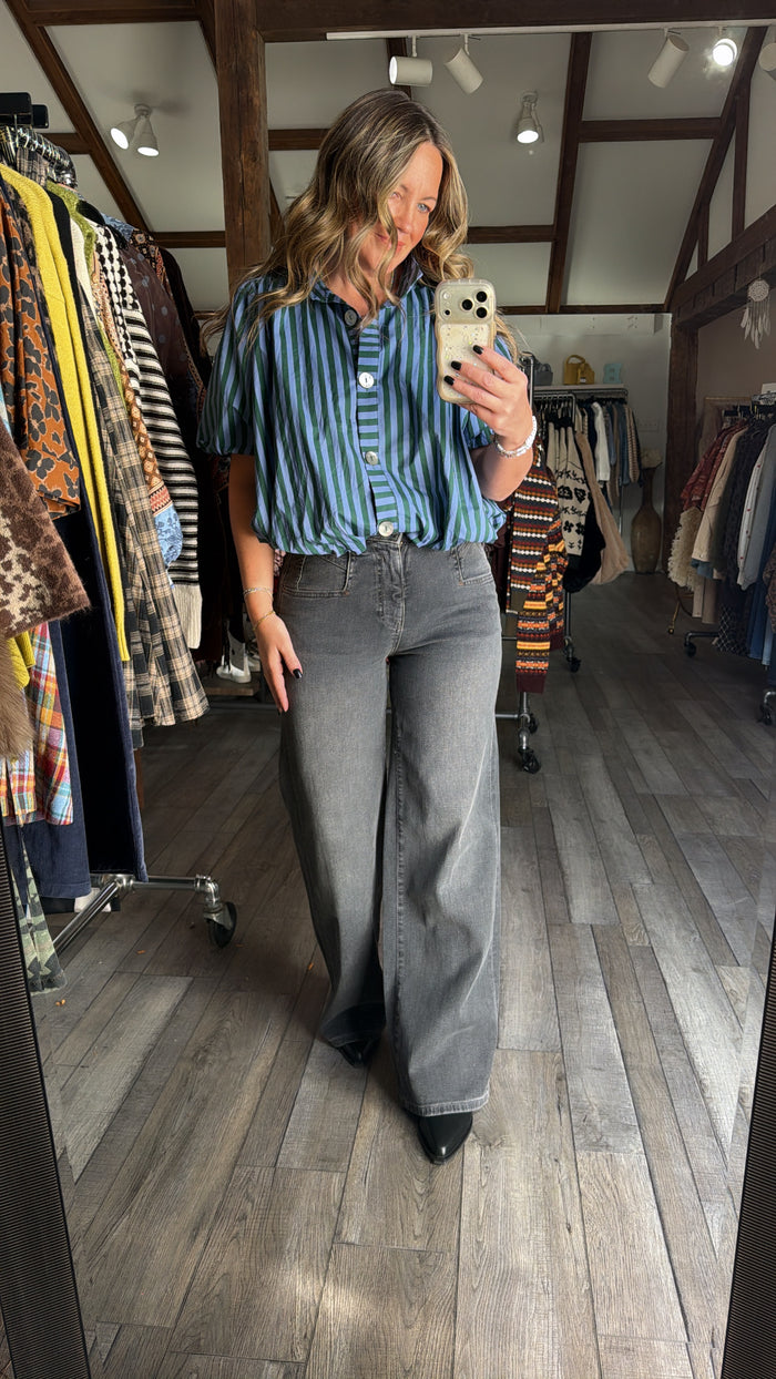 Center Ring Stripe Top