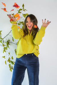 Sour Power Half Zip Turtleneck Sweater