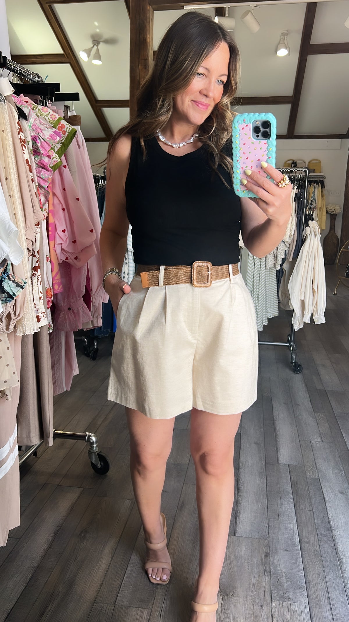 Classic Shorts With Belt