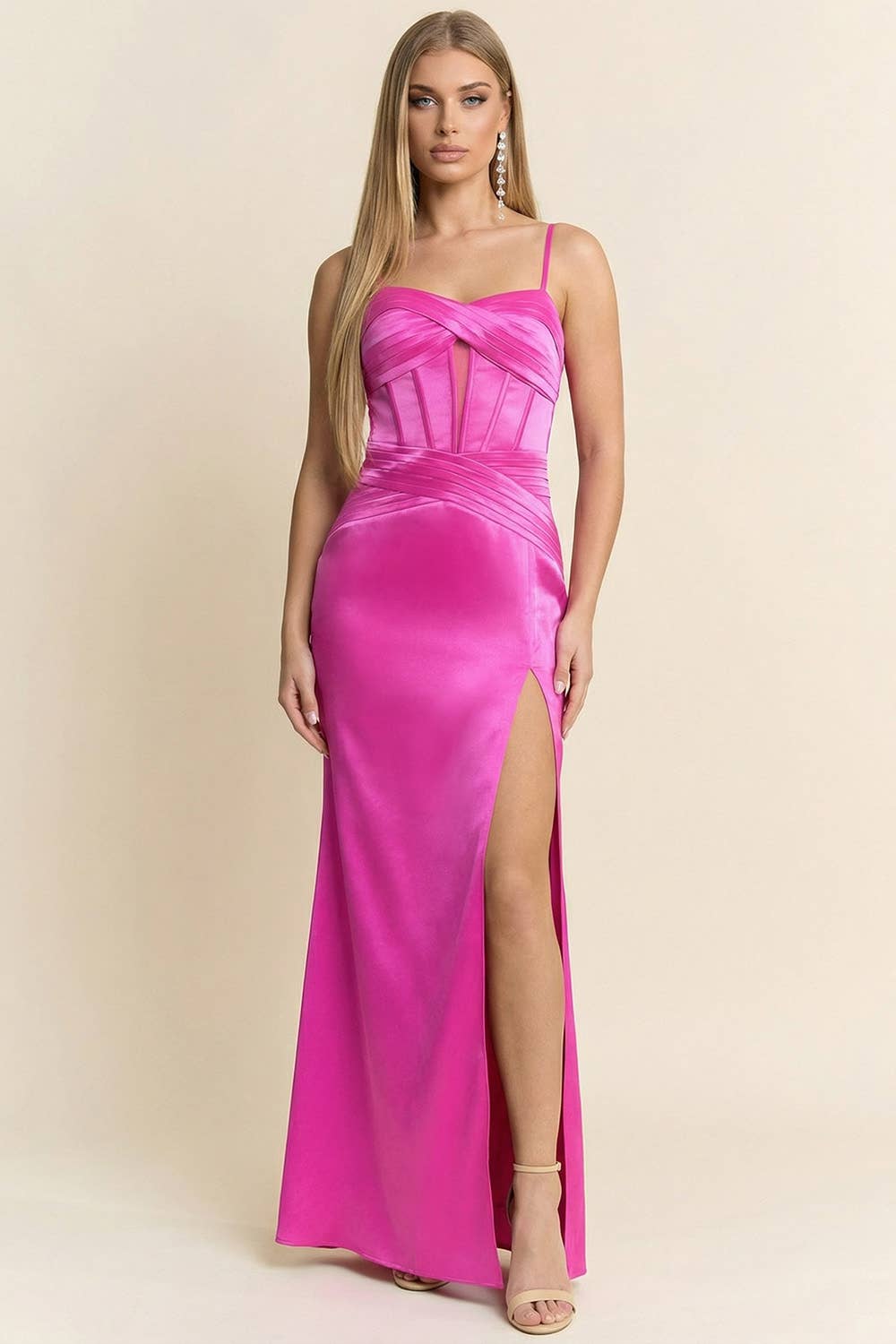 Sadie Satin Corset Dress
