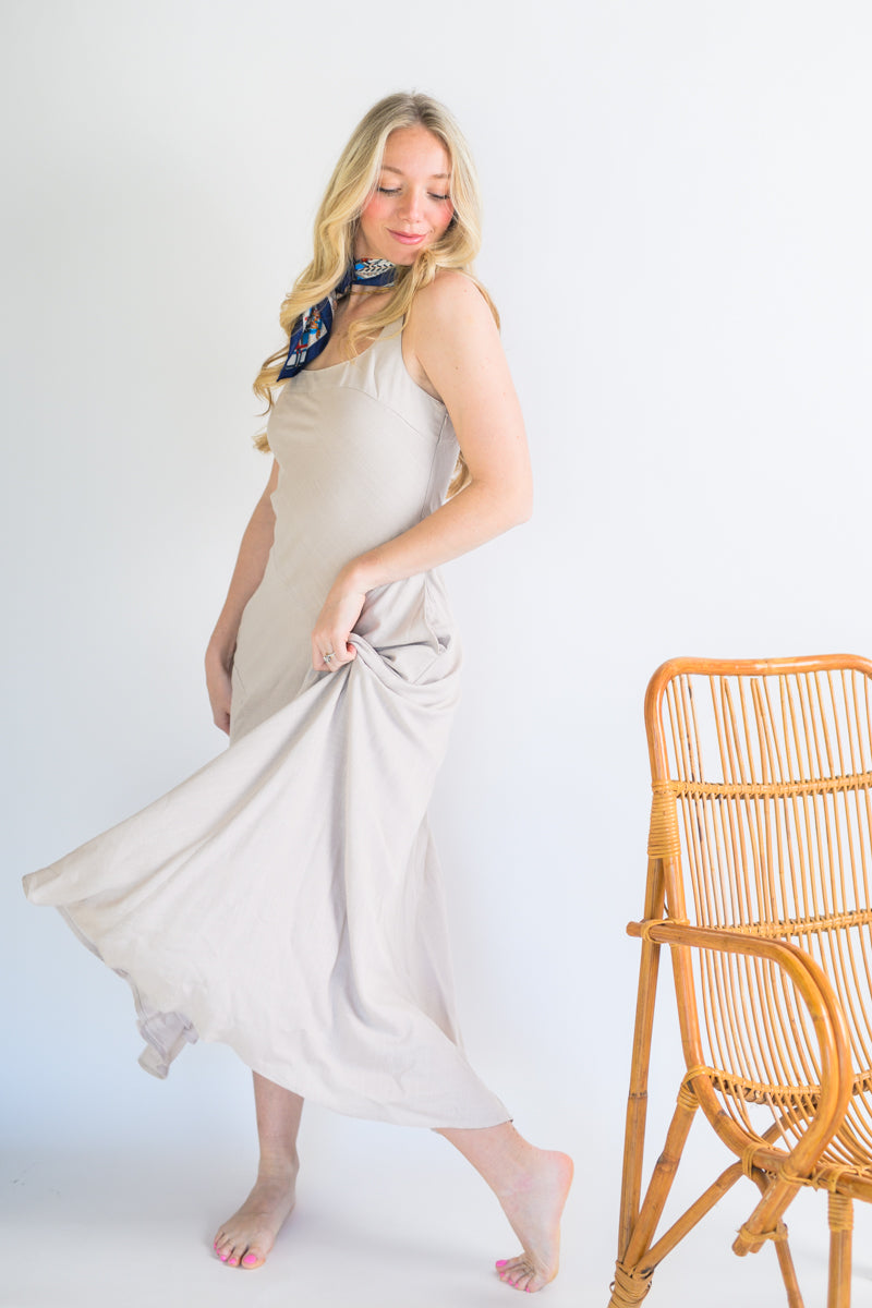 The Whispering Wheat Dress