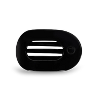 Jet Black Small Flat Round Hair Clip