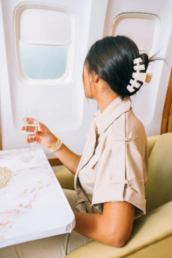 Almond Beige Large Classic Hair Clip